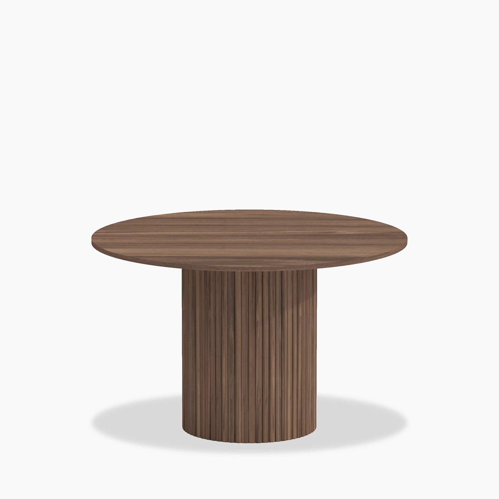 Mika 4 Seat Round Dining Table | Walnut