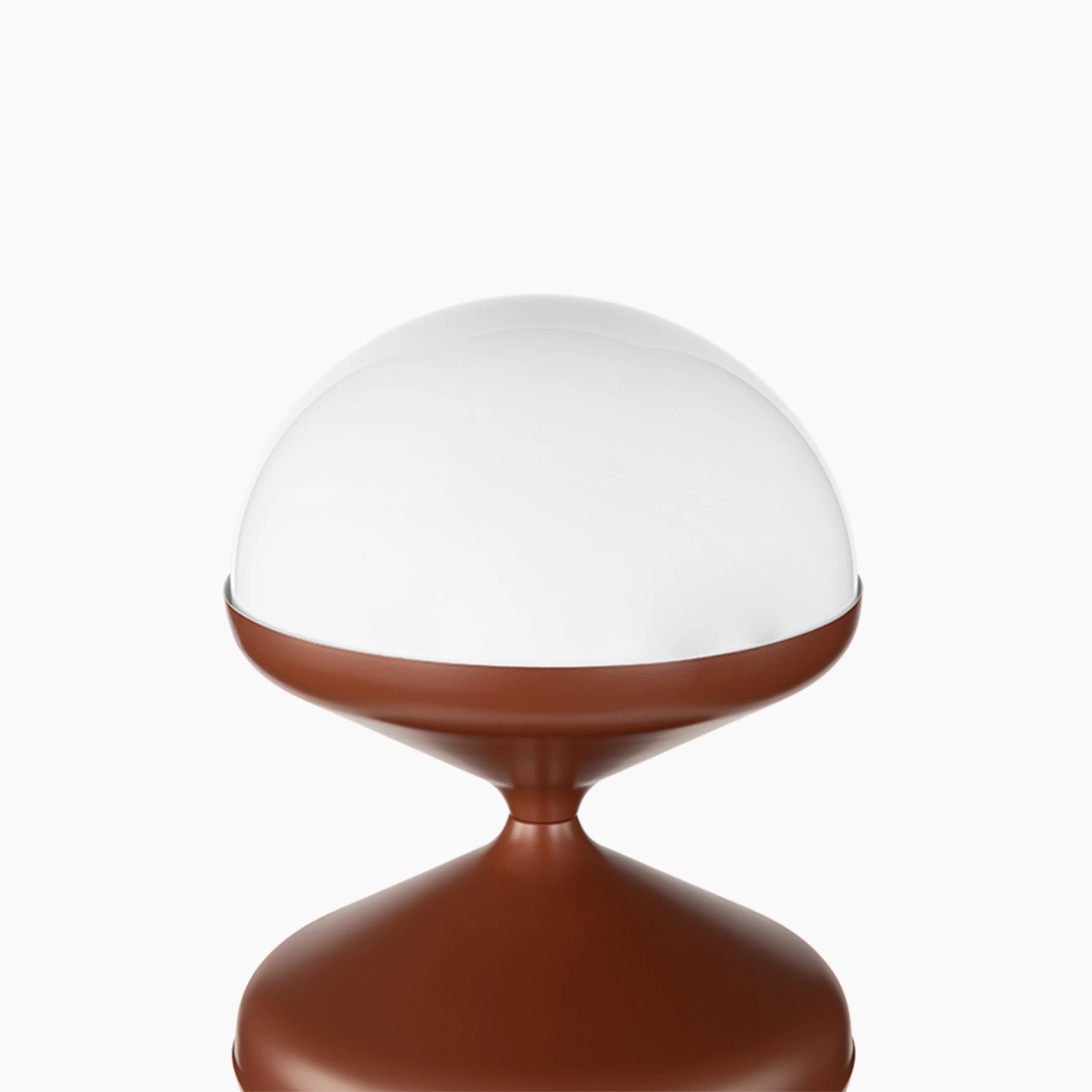 Brandon Floor Lamp | Opaque & Rust Red