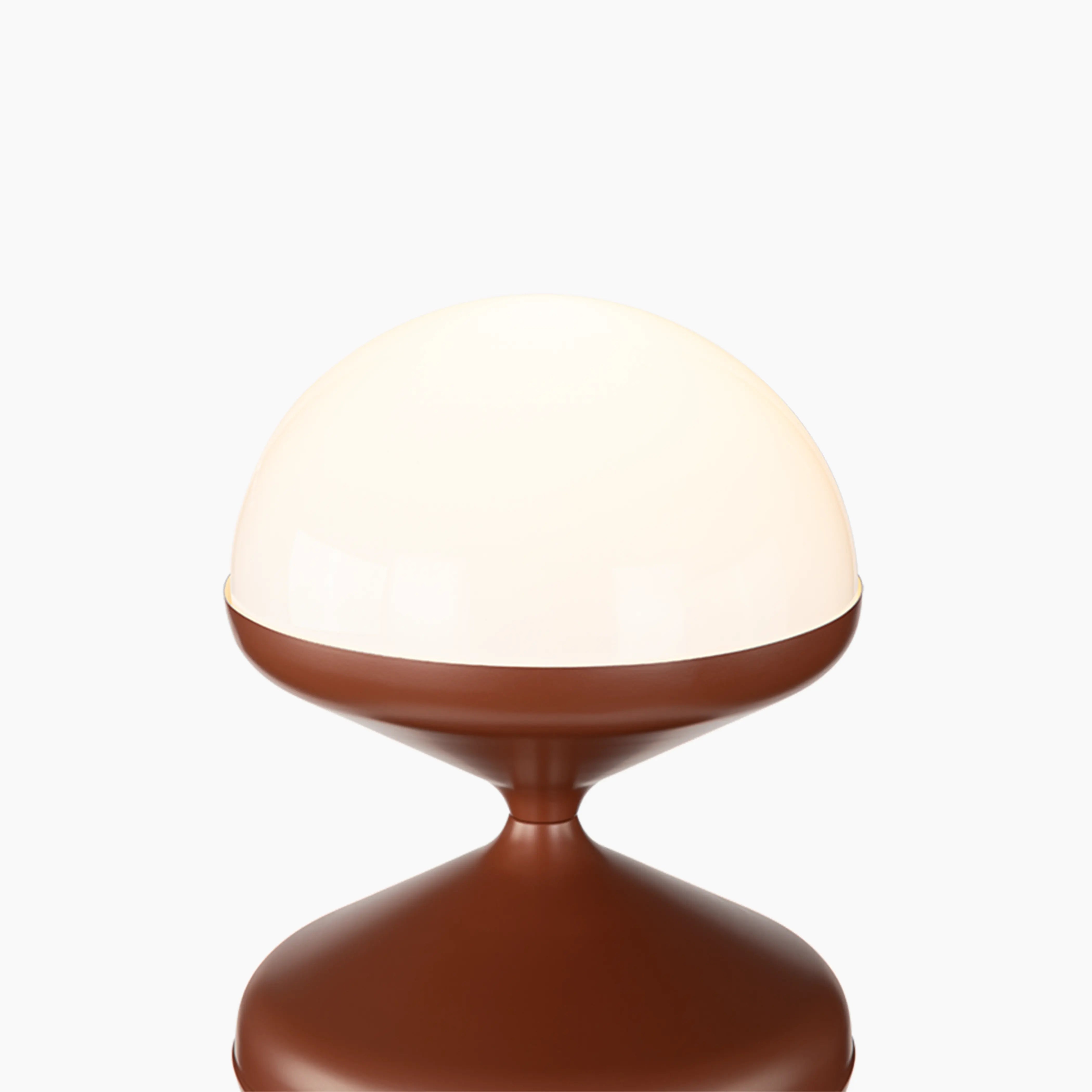 Brandon Floor Lamp | Opaque & Rust Red