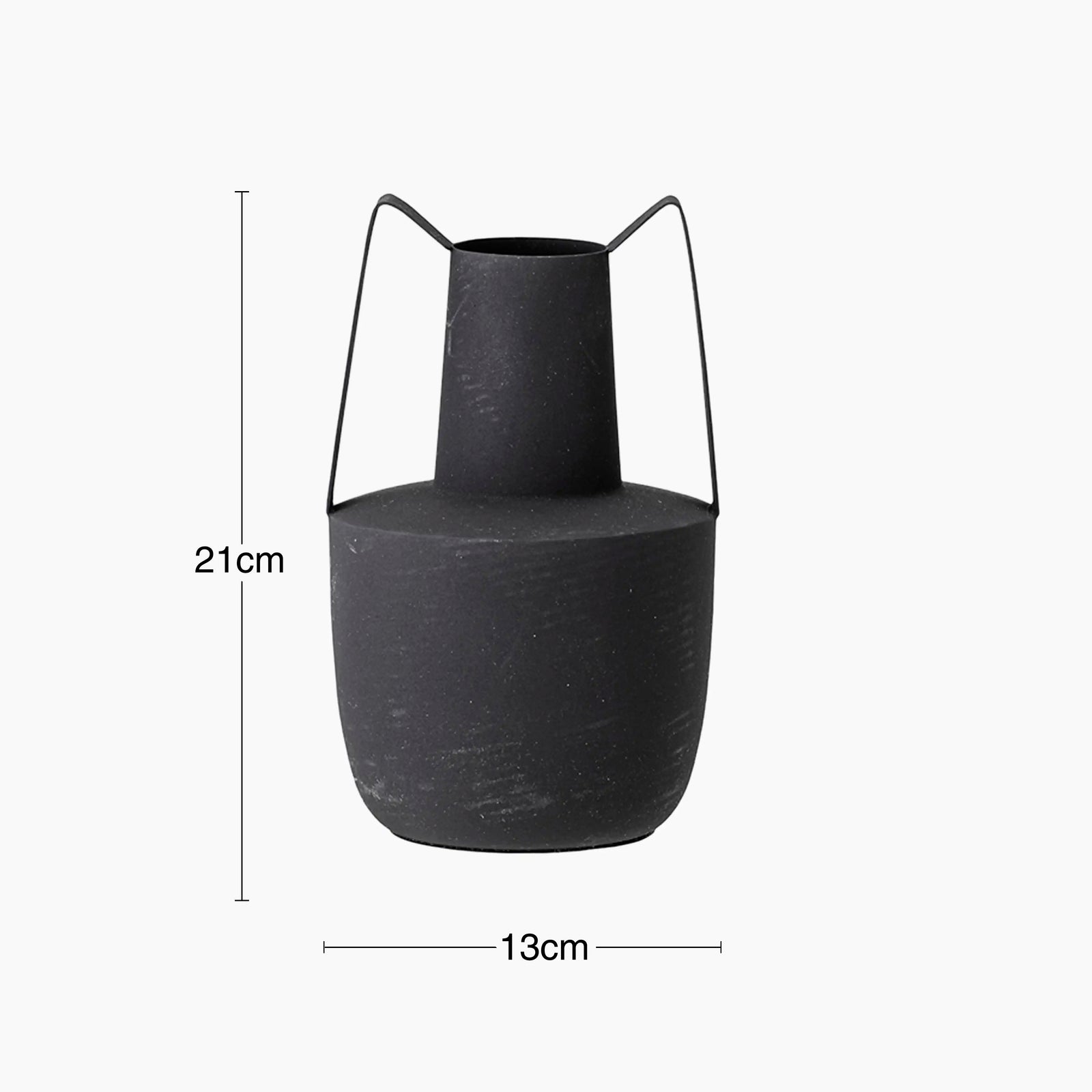 Alghero Metal Vase | Black