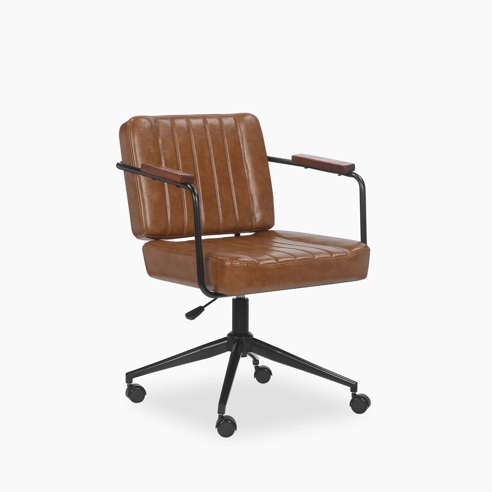 mason office chair vintage tan