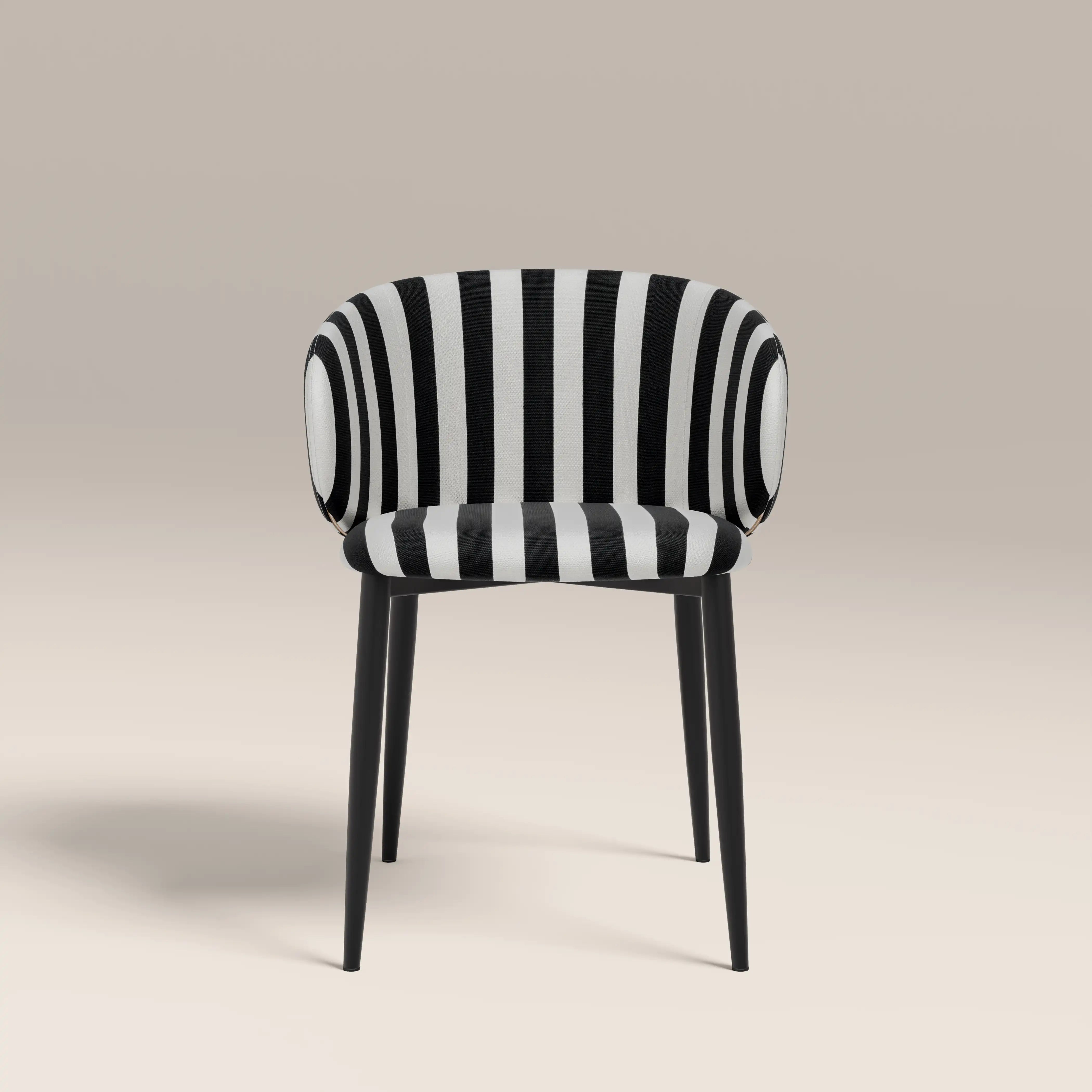 Cameron Dining Chair | Stripe Fabric