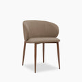Cameron Dining Chair | Truffle Brown Sustainable Mohair Velvet