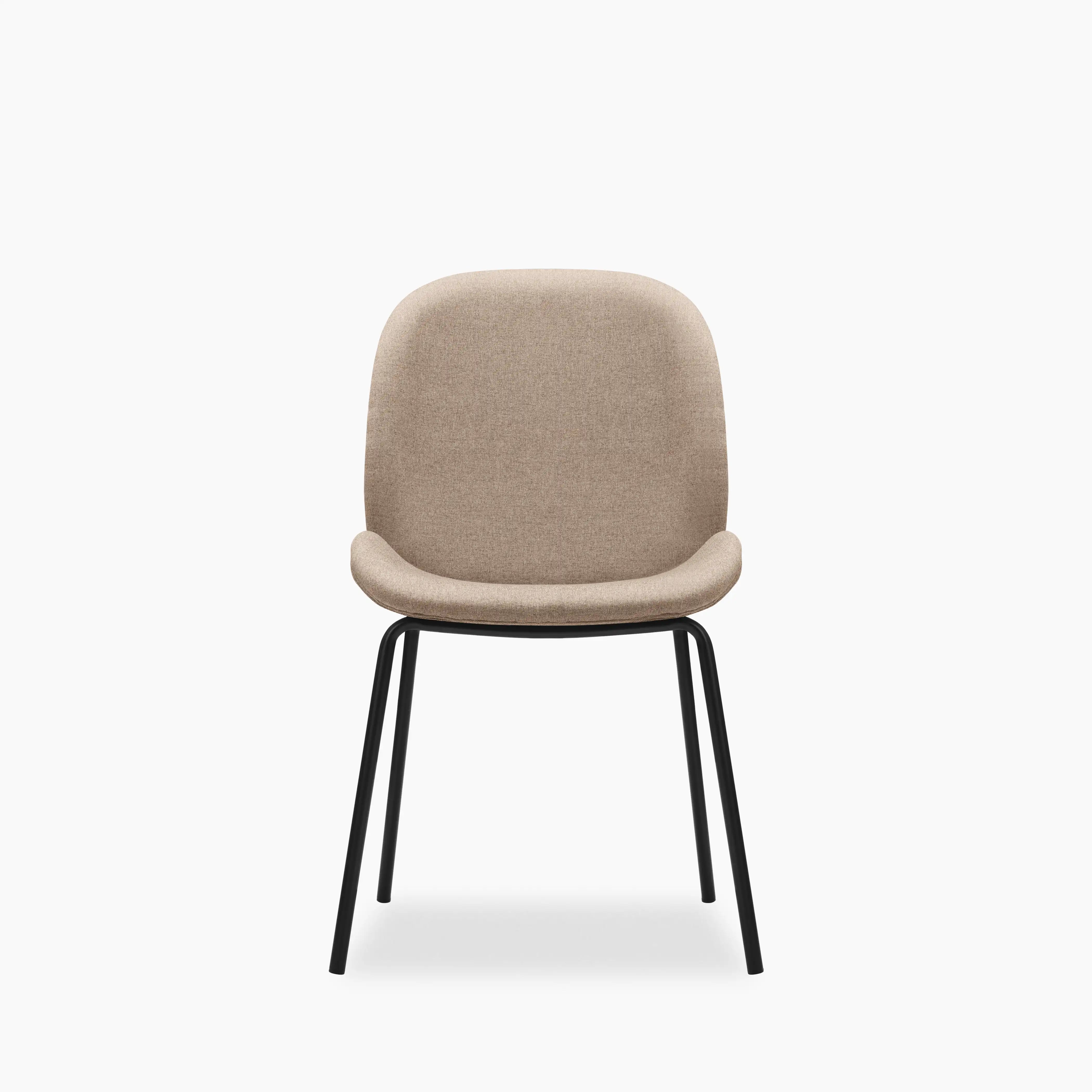 Hoxton Dining Chair | Latte Sustainable Fabric & Black