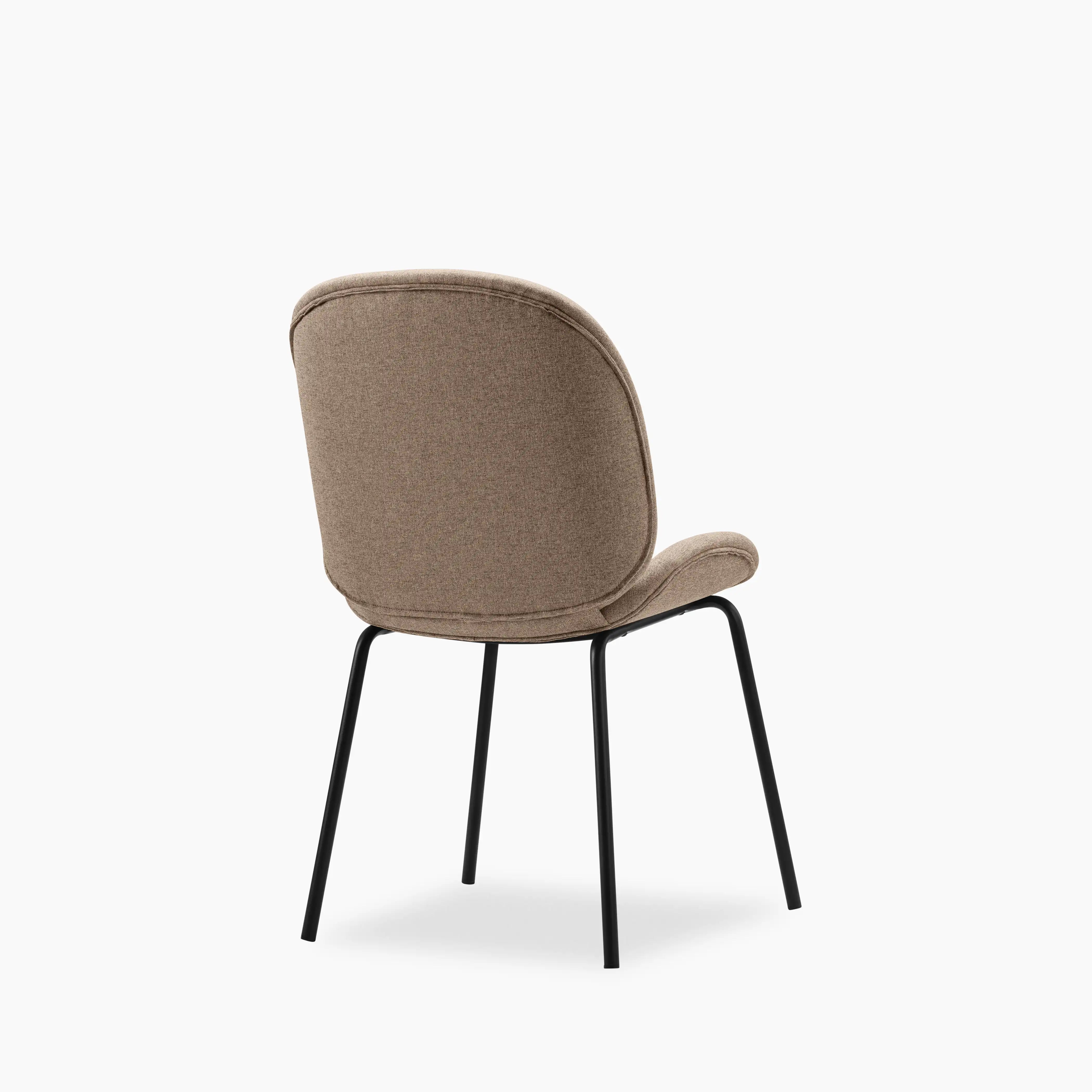 Hoxton Dining Chair | Latte Sustainable Fabric & Black
