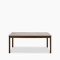 Southampton 6 Seat Rectangle Dining Table | Ecru Ceramic & Smoked Walnut