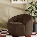 Ivy Swivel Armchair | Mocha Brown Velvet & Walnut