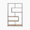 Seaford Large Display Unit | Black & Oak