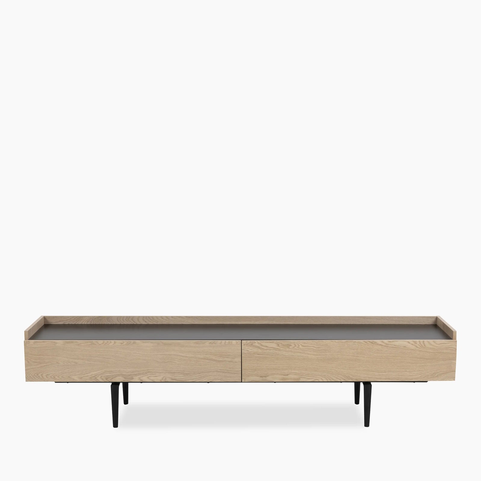 Connect Wooden TV Stand | Oak & Black