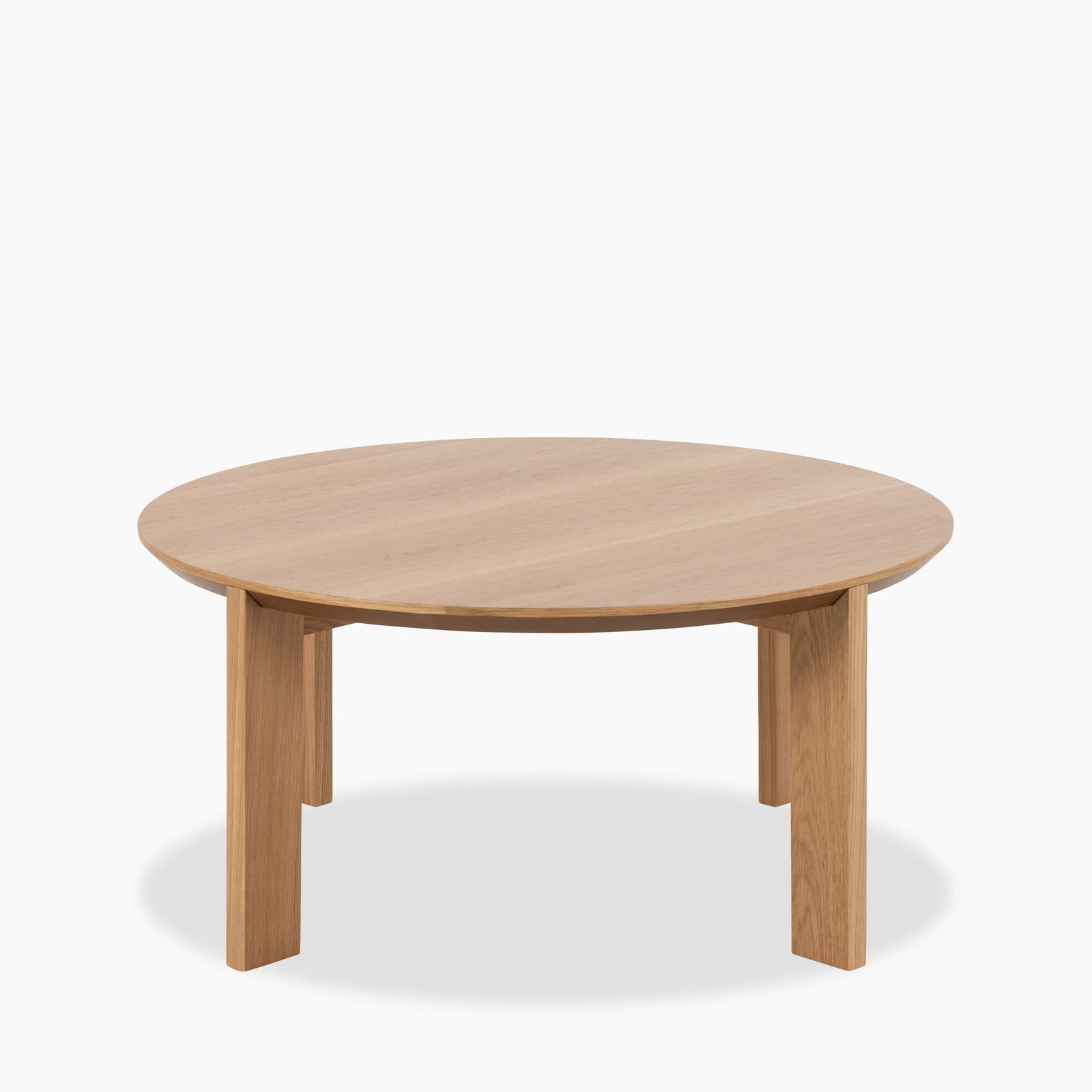 Maxime Round Wooden Coffee Table | Oak