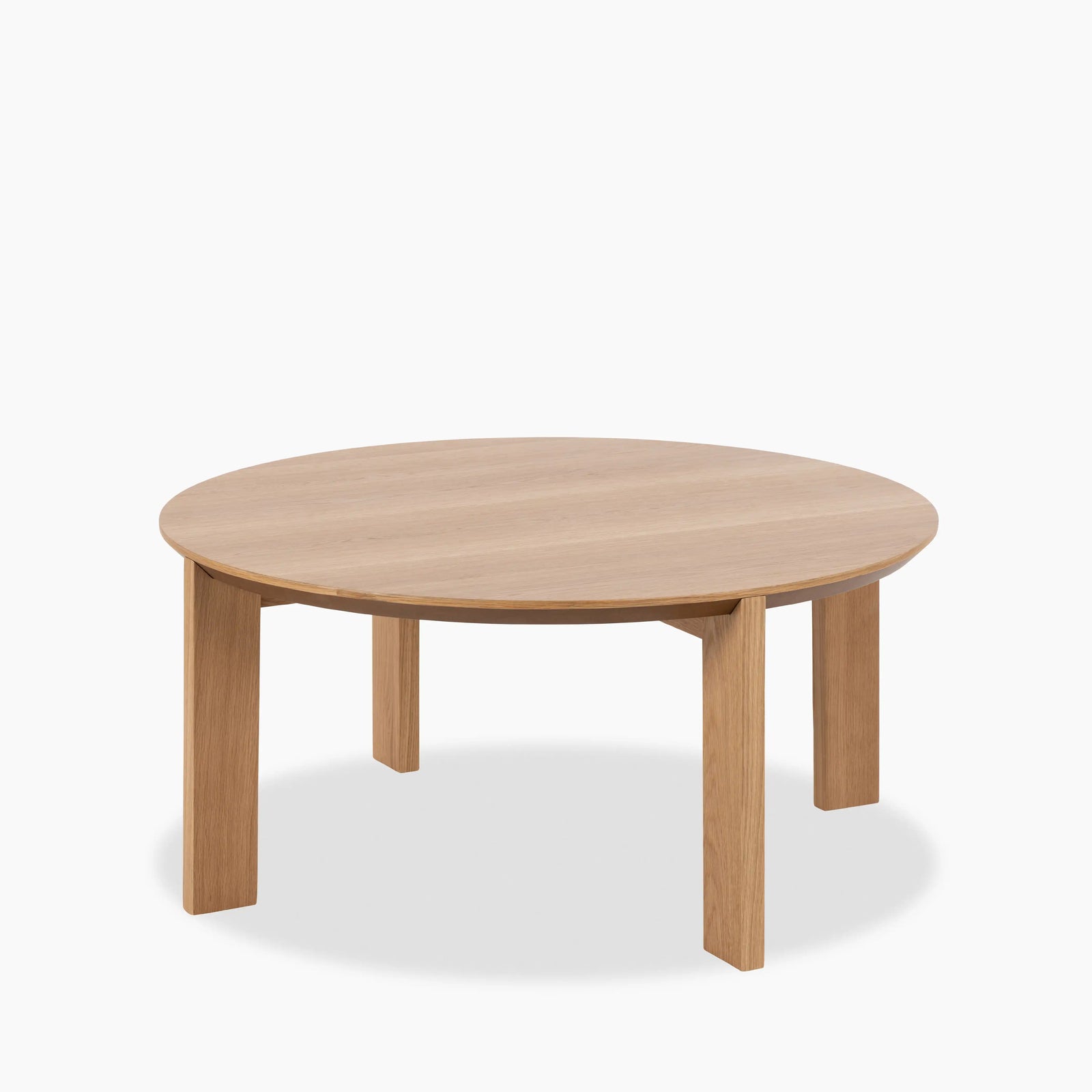 Maxime Round Wooden Coffee Table | Oak