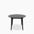 Montreux 4-6 Seat Round Wooden Extendable Dining Table | Black