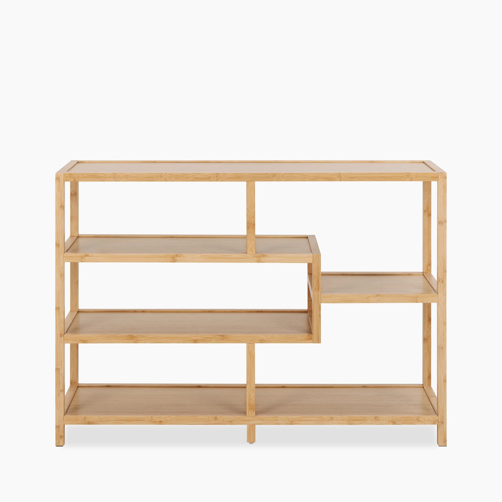 Moso Wide Wooden Bookcase | Natural Bamboo