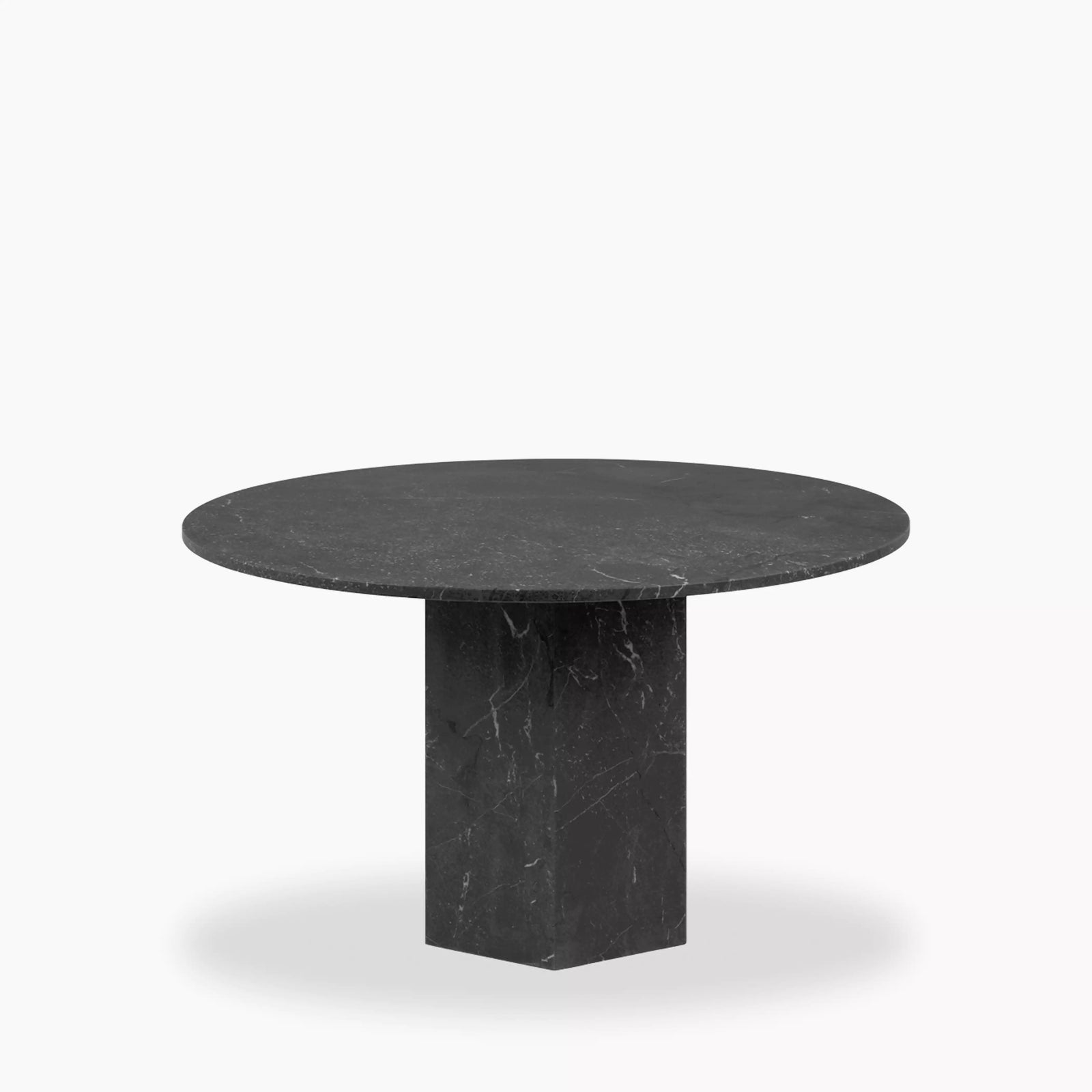 Naxos 4 Seat Round Dining Table | Onyx Black Marble