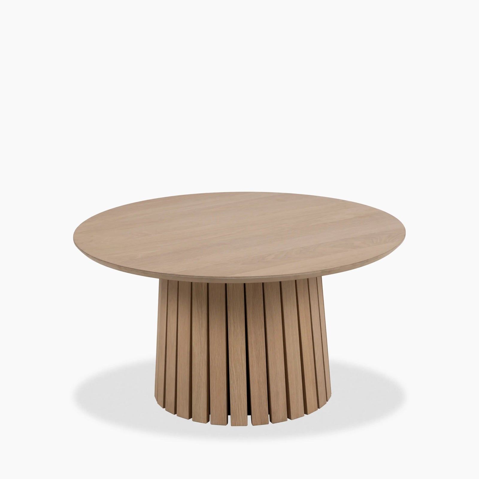 Christo Round Wooden Coffee Table | Oak