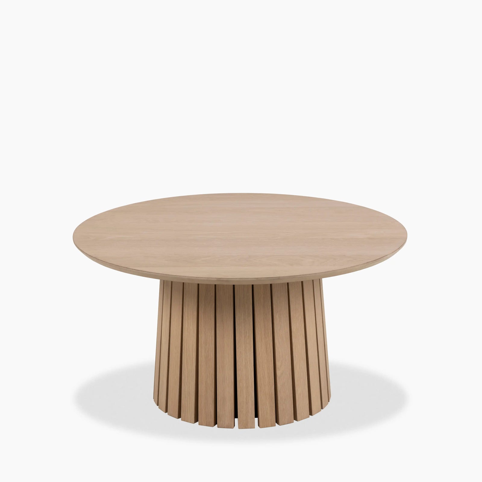 Christo Round Wooden Coffee Table | Oak
