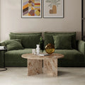 Vega Round Coffee Table | Latte Marble