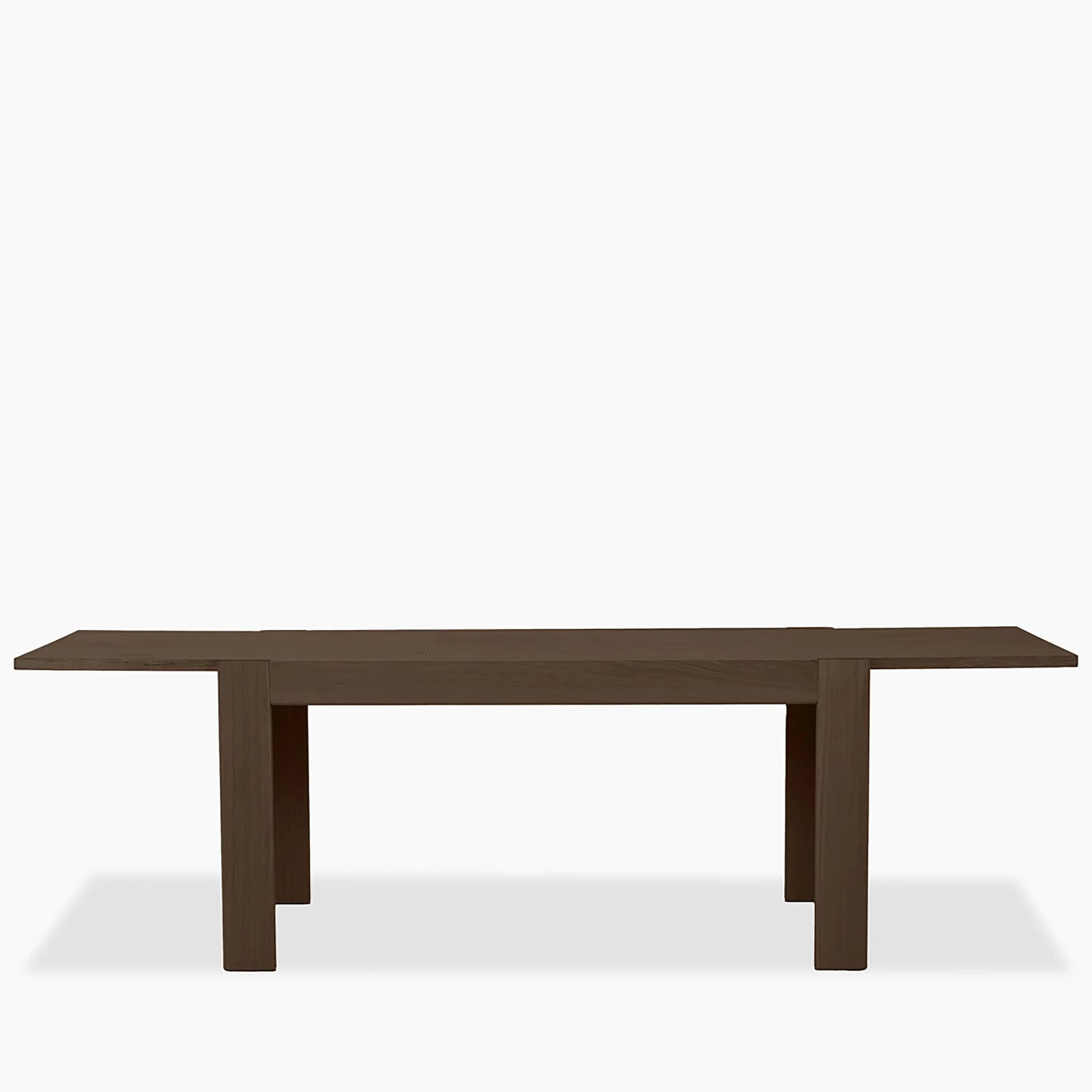 Ceva 6-10 Seat Rectangle Wooden Extendable Dining Table | Smoked Walnut
