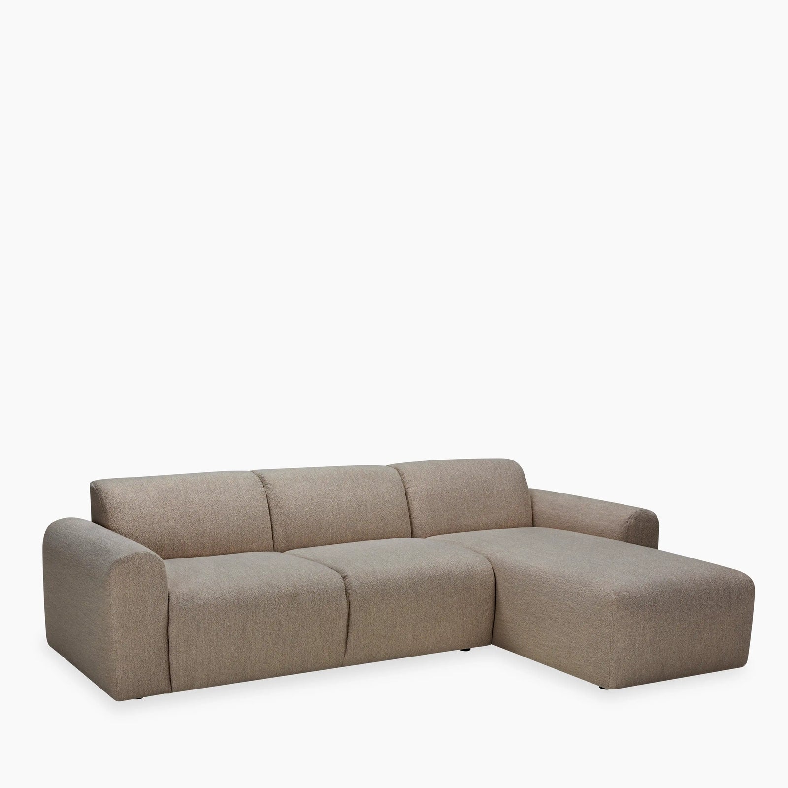 Celeste 3 Seater Left/Right Chaise Sofa | Ecru Boucle