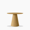 Finnley 4 Seat Round Wooden Dining Table | Oak