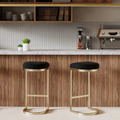 Matteo Bar Stool | Black Velvet