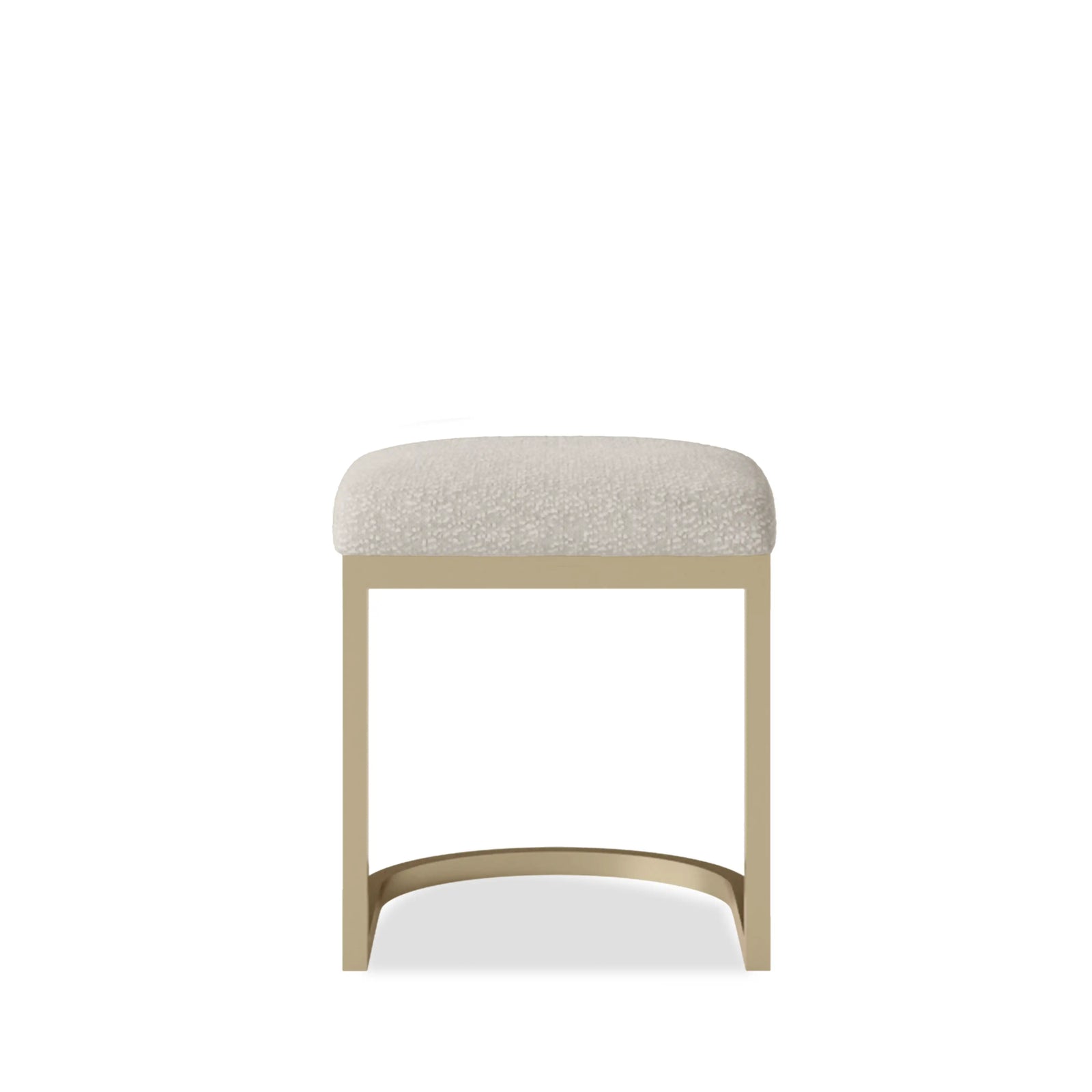Matteo Low Stool | Speckled Stone Sustainable Boucle