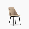 Marco Dining Chair | Latte Sustainable Fabric & Black