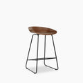 Conway Kitchen Stool | Vintage Tan Faux Leather & Black