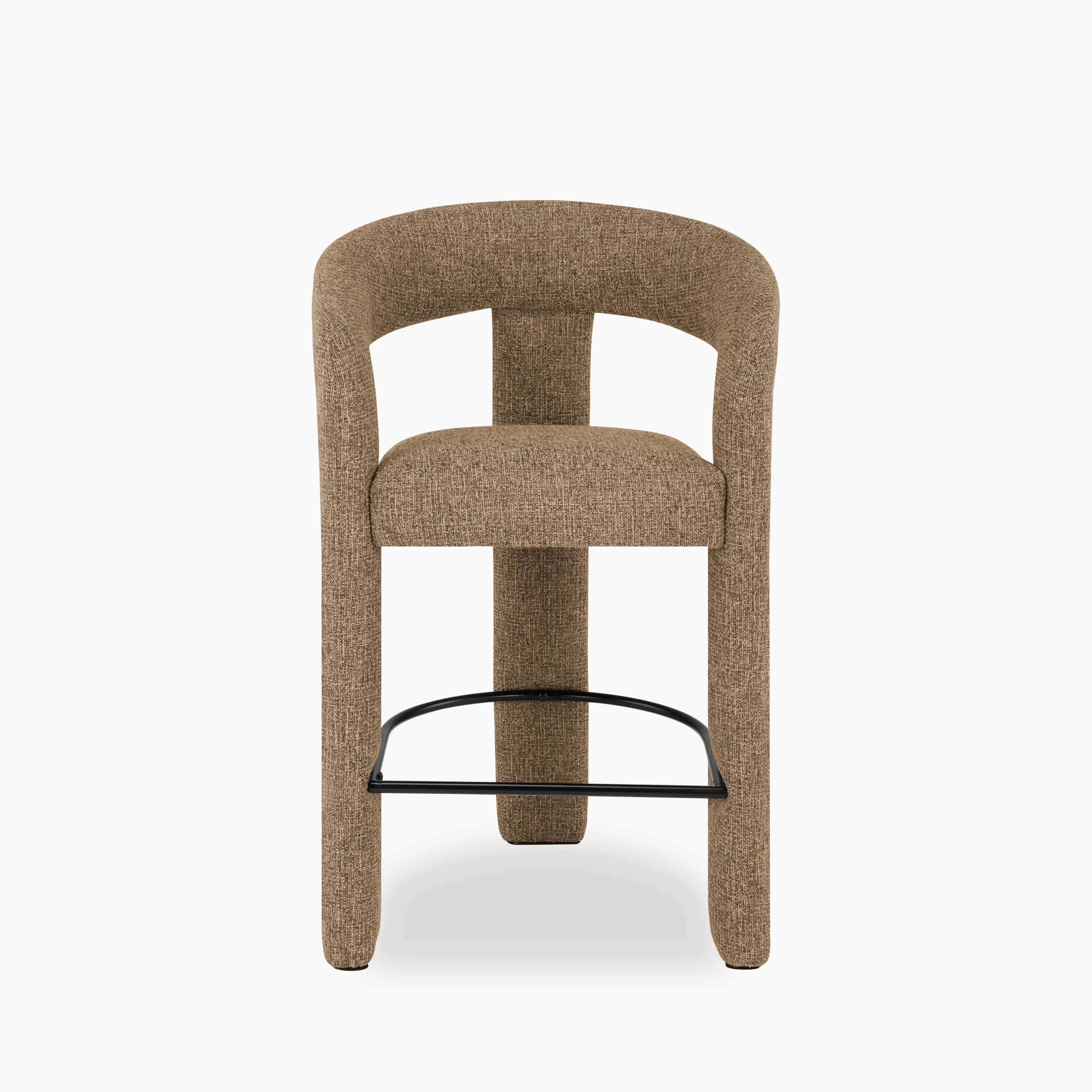 Bellamy Kitchen Stool | Speckled Cappuccino Boucle