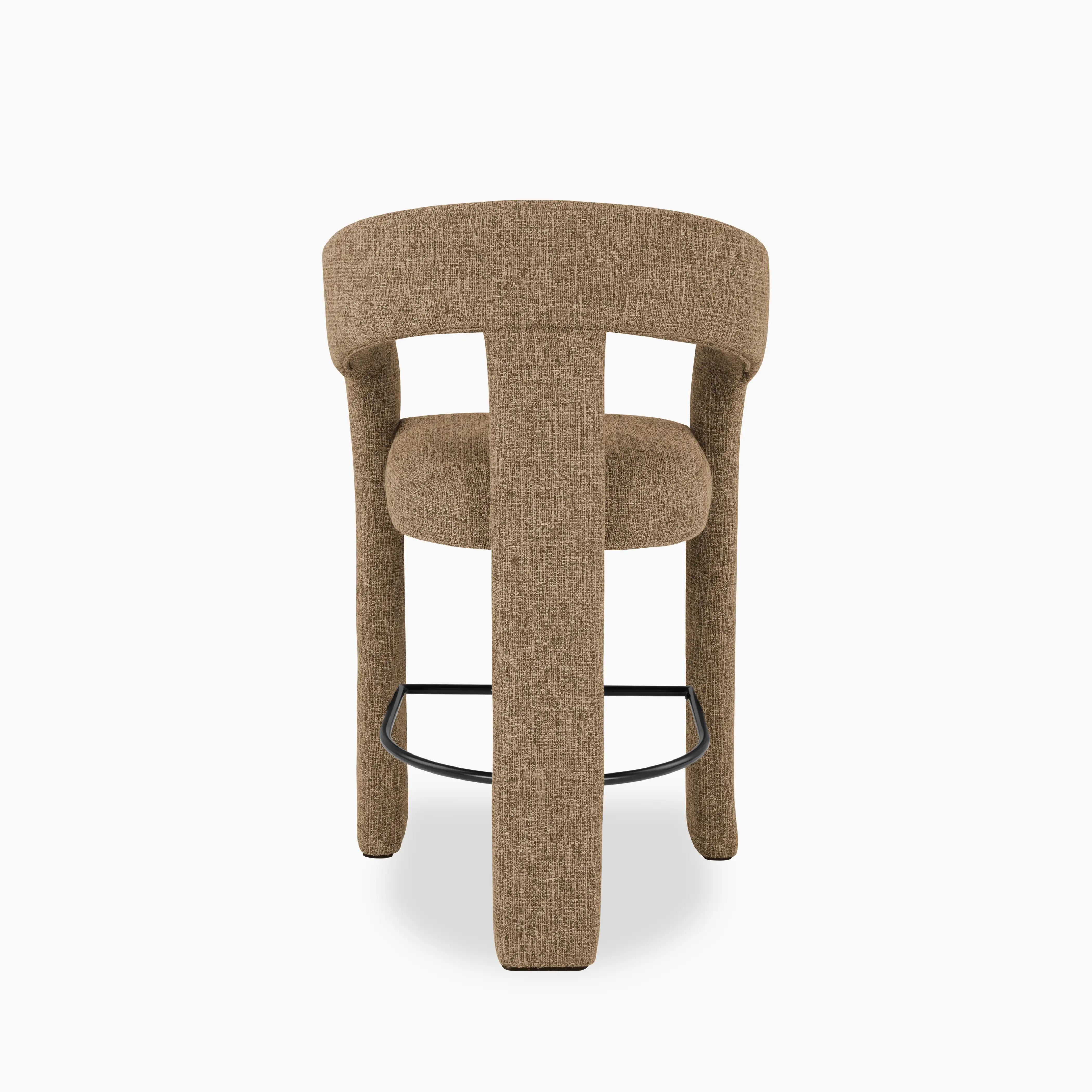 Bellamy Kitchen Stool | Speckled Cappuccino Boucle