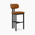 Arbor Bar Stool | Tuscan Tan Faux Leather & Black
