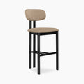 Arbor Bar Stool | Latte Sustainable Fabric & Black