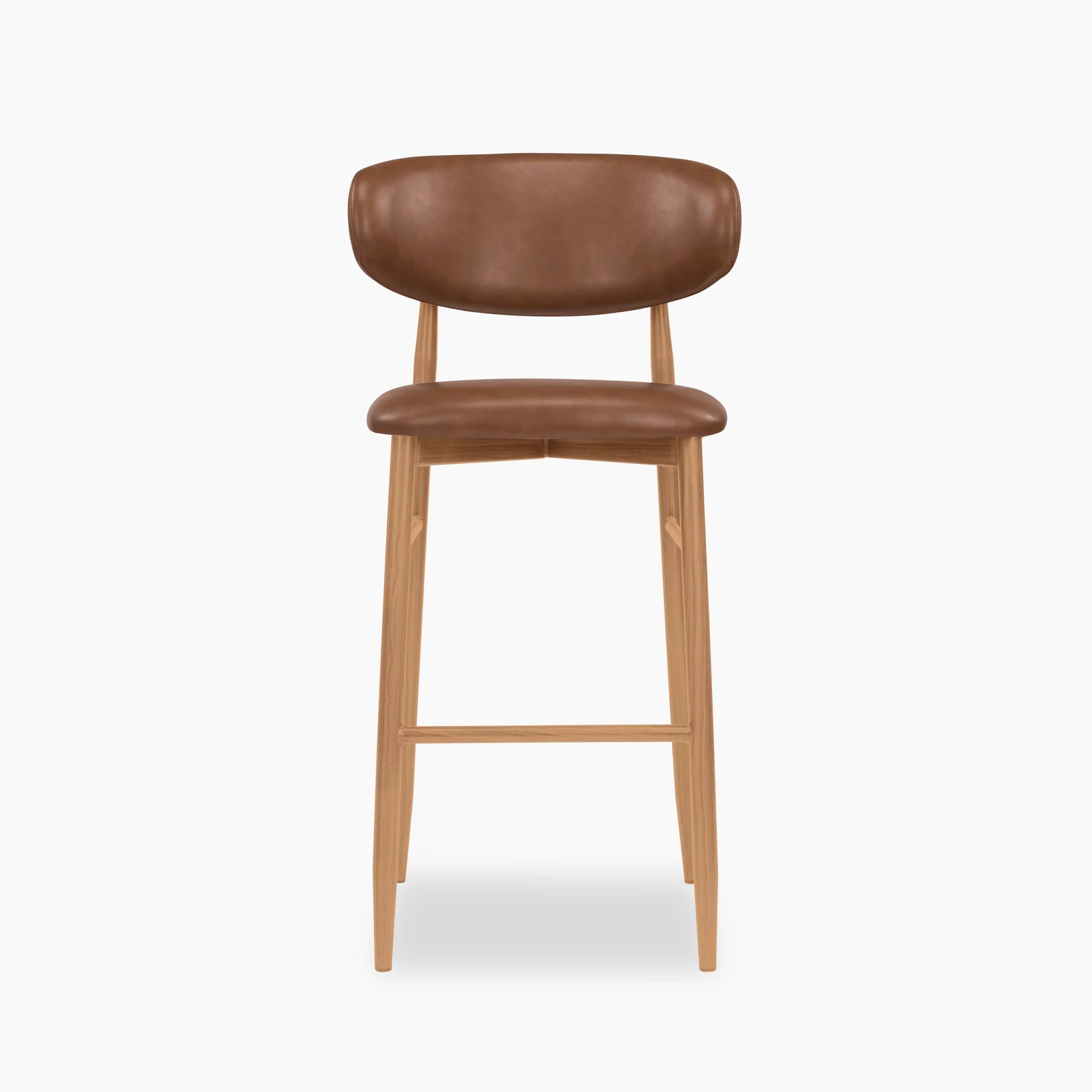 Halston Bar Stool | Vintage Tan & Oak