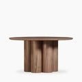 Noelle Round Wooden Coffee Table | Walnut