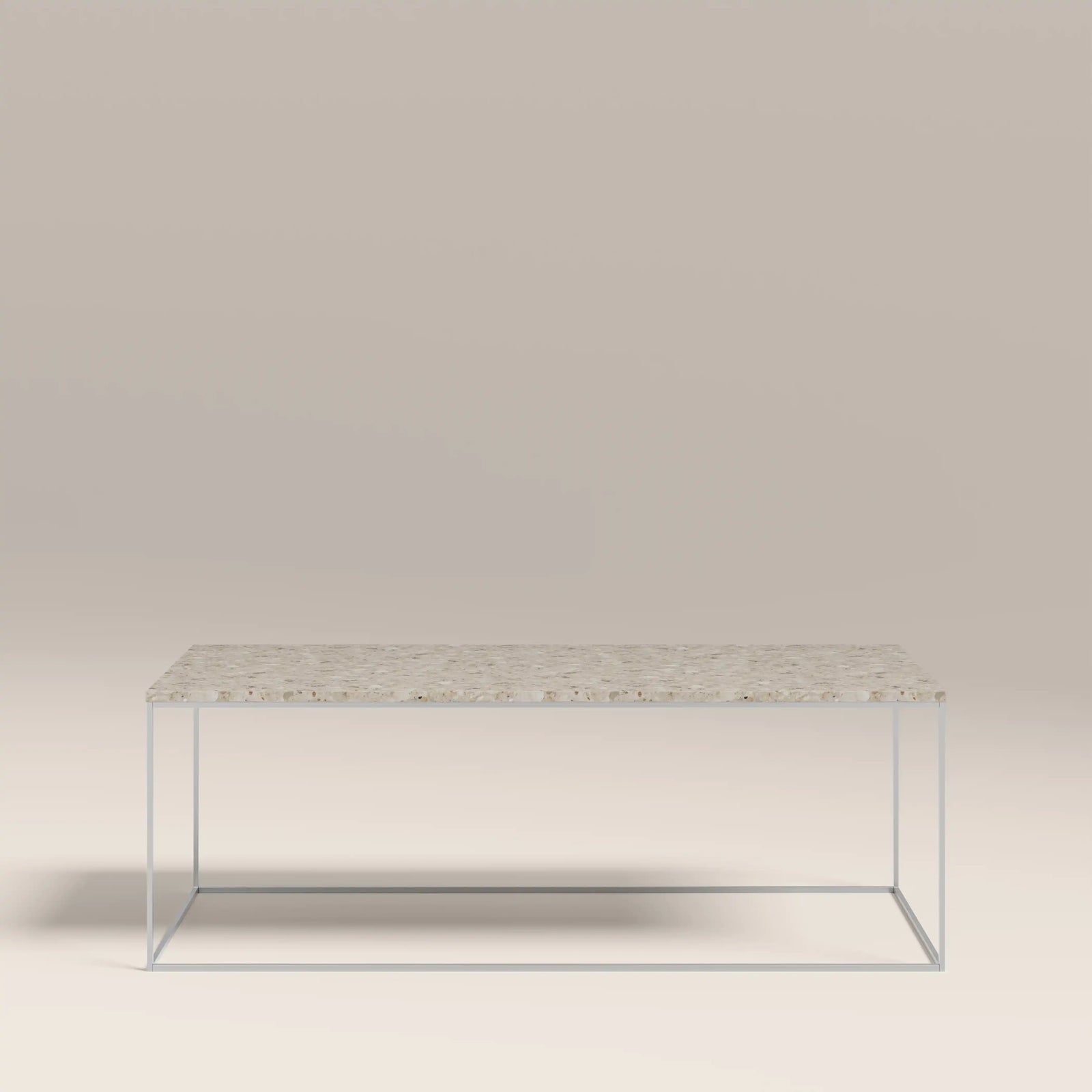 Root Rectangle Coffee Table | Latte Riverstone Marble