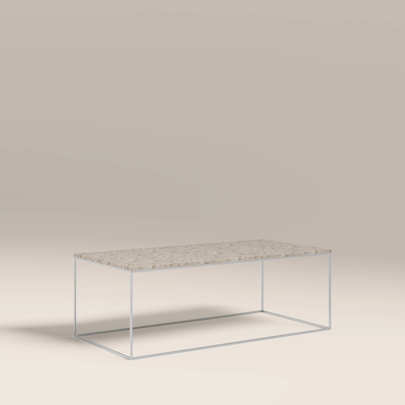 Root Rectangle Coffee Table | Latte Riverstone Marble