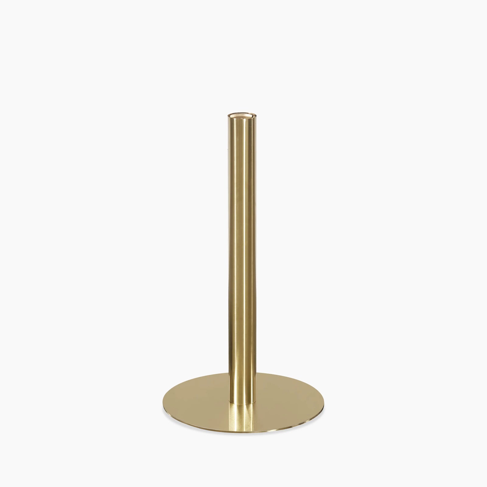 Kinsley Round Bar Table Base | Brass