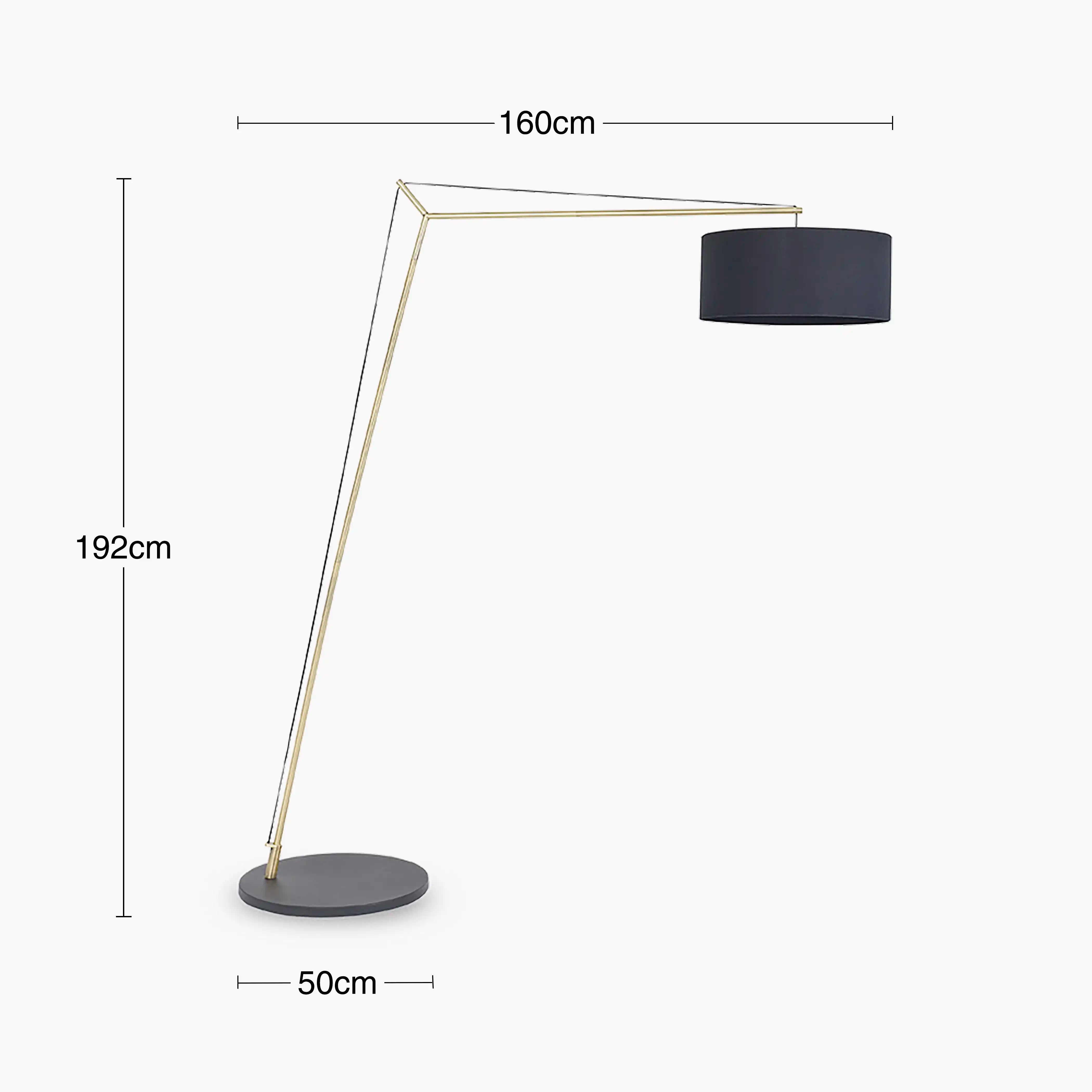 Redbridge Arched Floor Lamp | Black