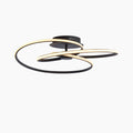 Cara Flush Ceiling Light | Black