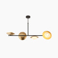Temuka 4 Light Pendant Light | Brass & Black