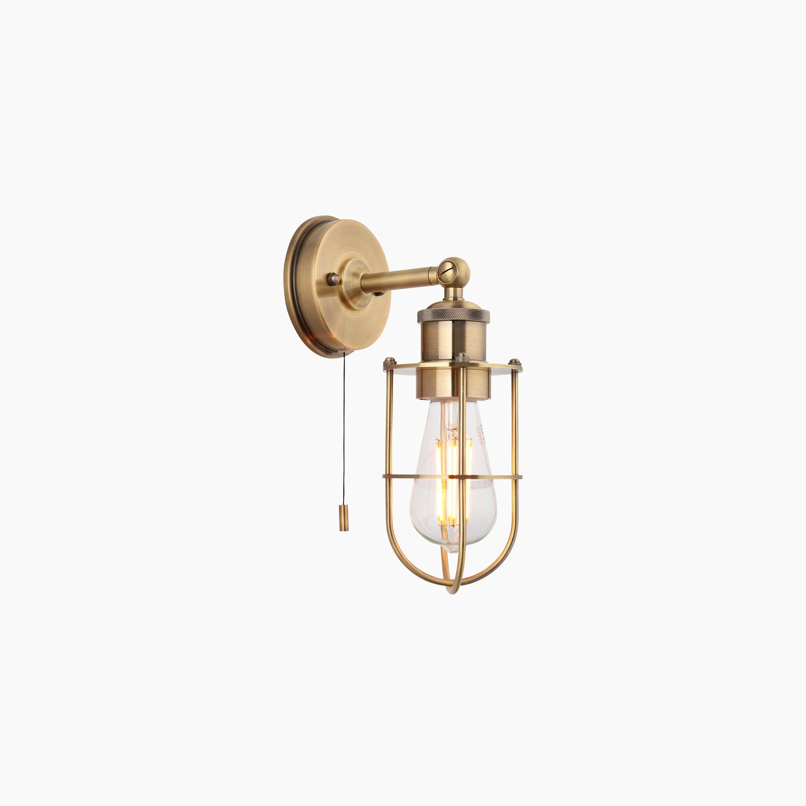 Portman Bathroom Wall Light | Brass