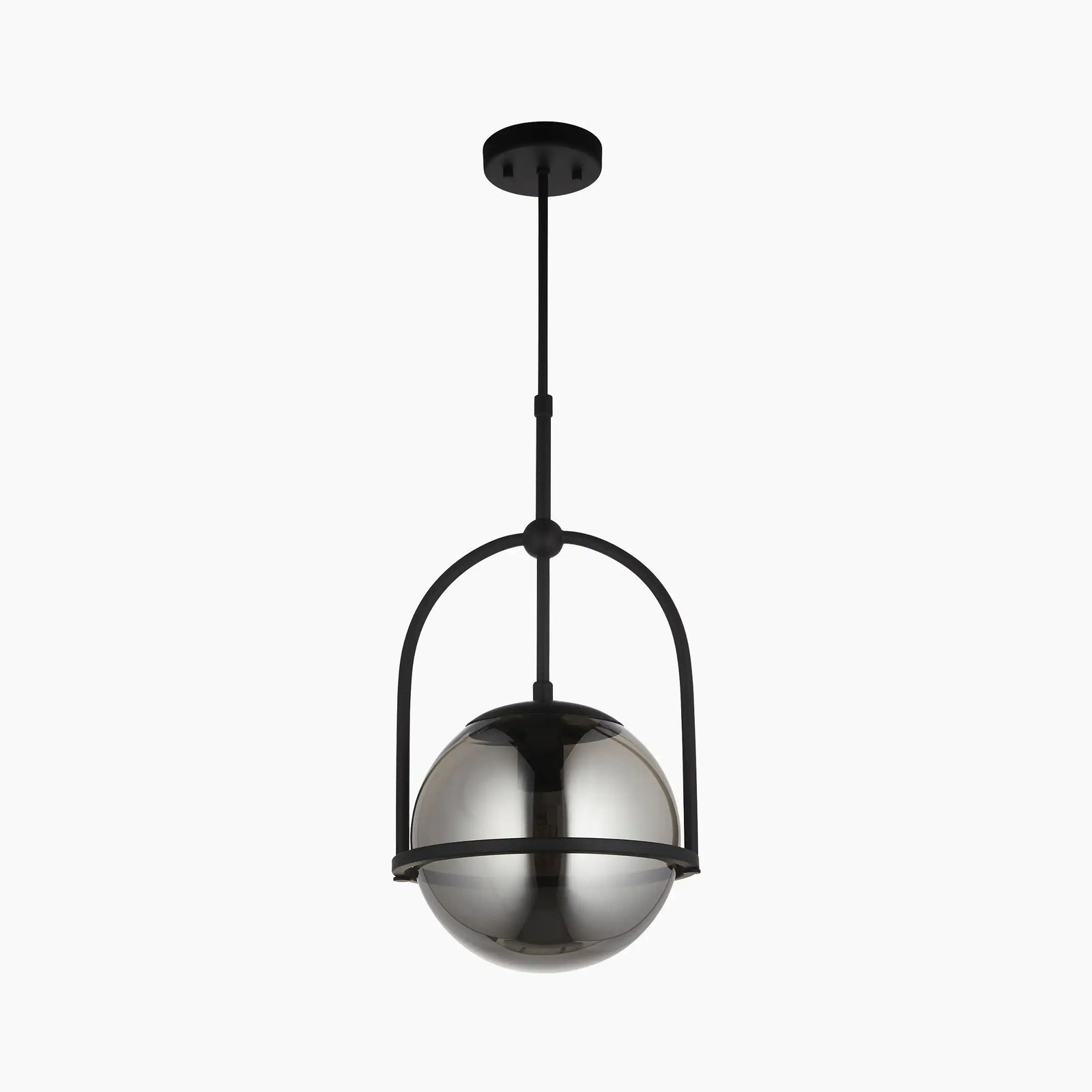 Niamh Pendant Light | Smokey Grey & Black