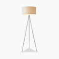 Tri Tripod Floor Lamp | White & Chrome