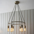 Hal 6 Light Pendant Light | Brass