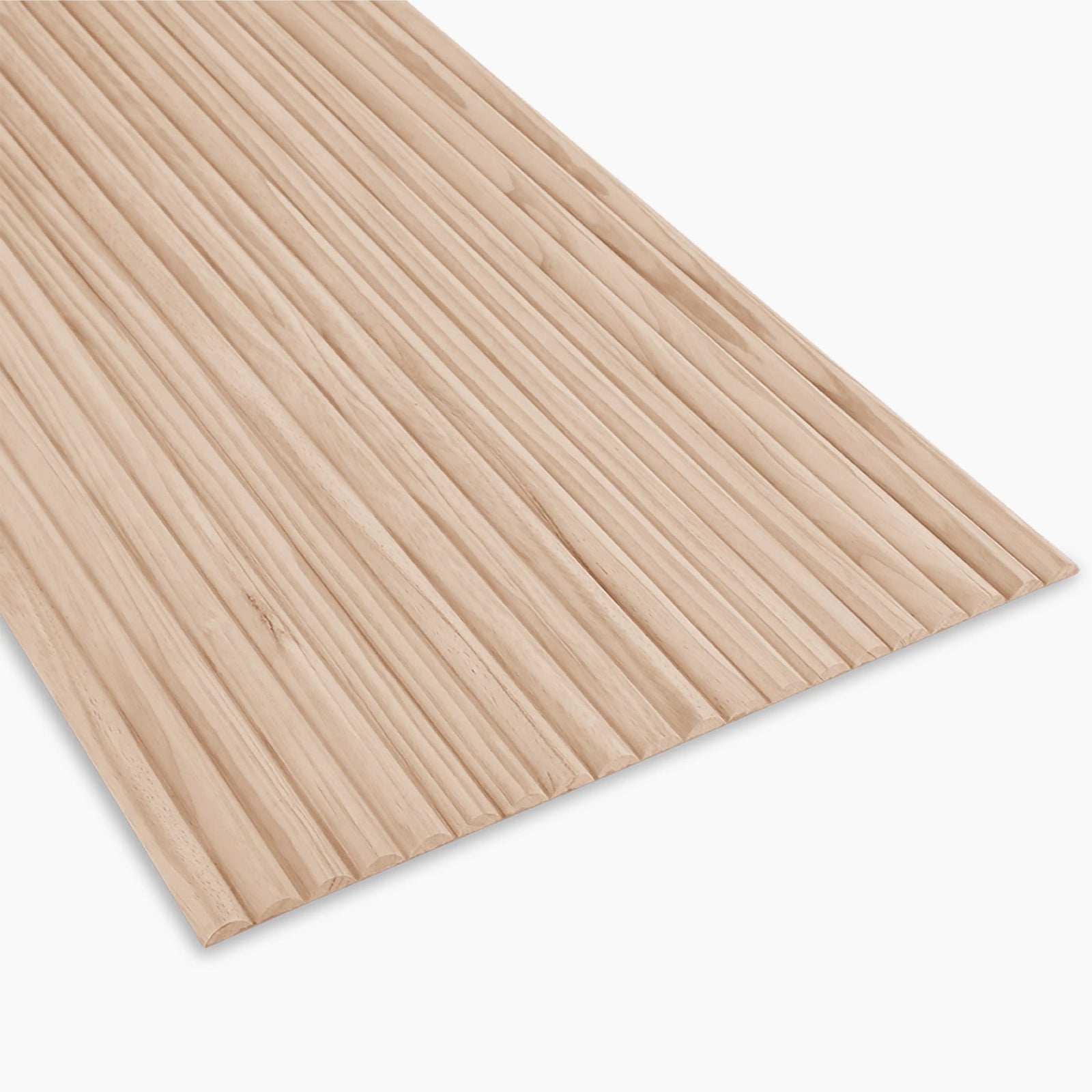 PLAANKED 3cm Flexible Ribbed Wall Panel | Paintable Pinewood