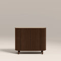 Santana Sideboard | Natural Travertine Effect Sintered Stone & Smoked Walnut