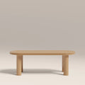 Raphael Oval Coffee Table | High Gloss Taupe
