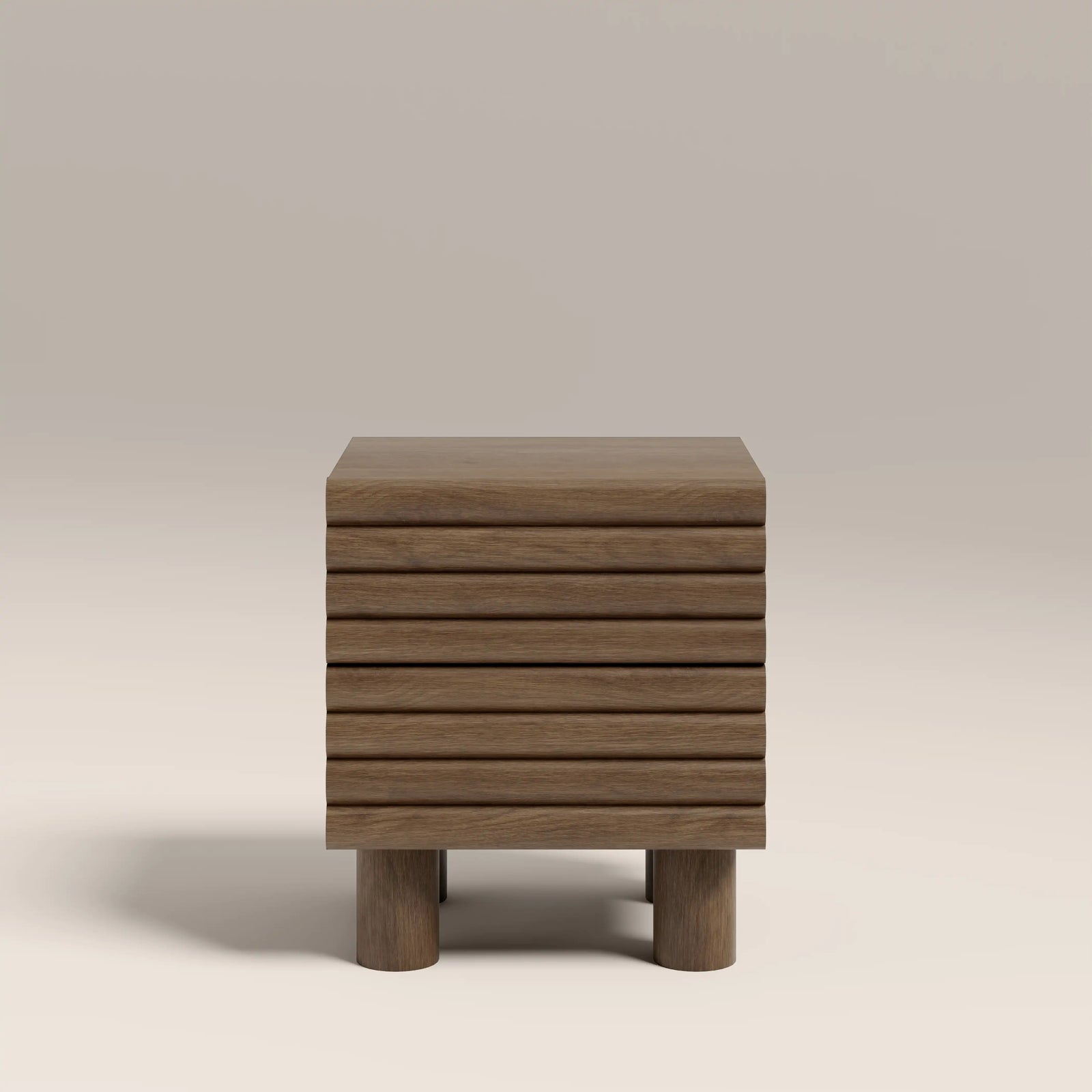 Raphael 2 Drawer Wooden Bedside Table | Walnut