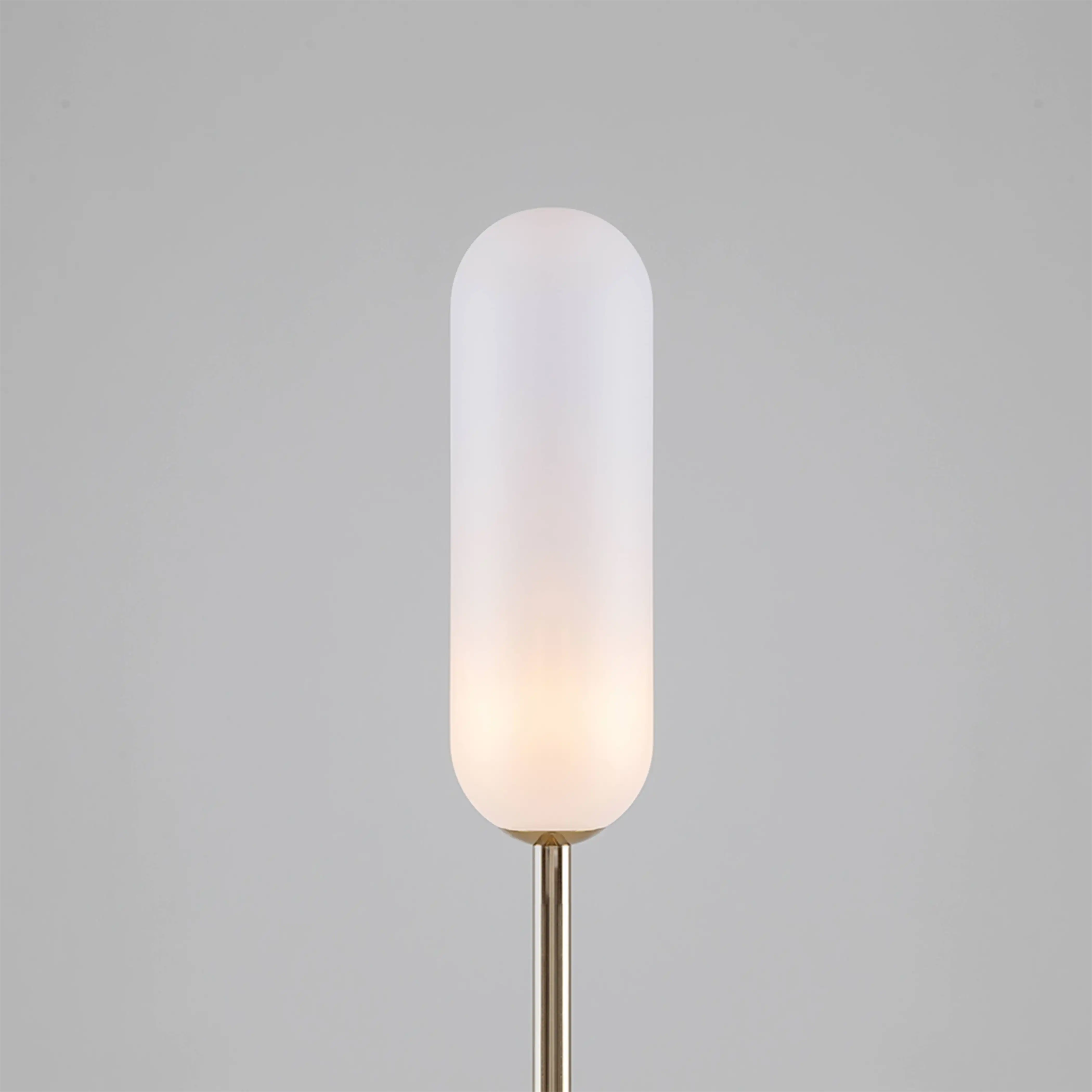 houseof 2 Light Curve Floor Lamp | Olive Green Marble