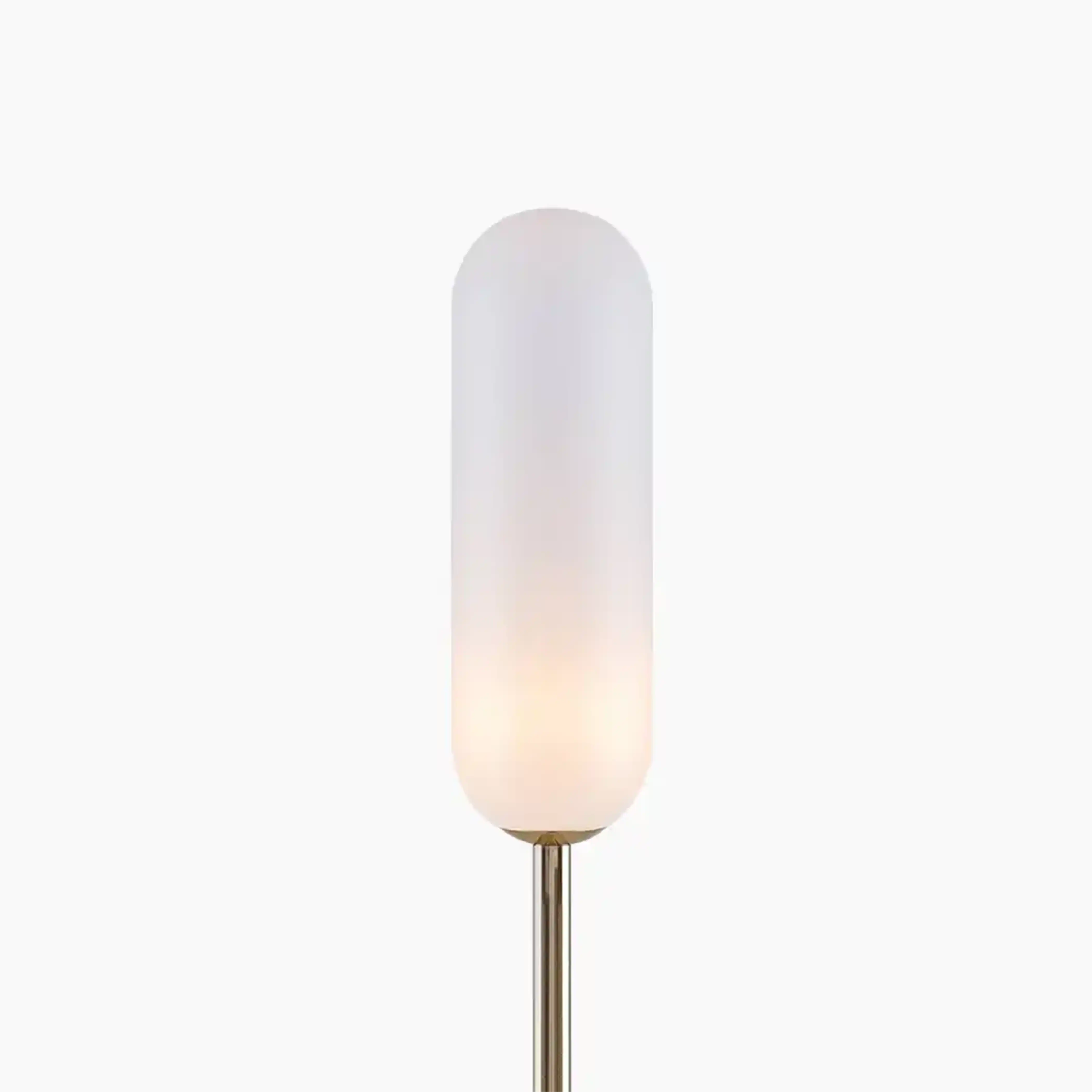 houseof 2 Light Curve Floor Lamp | Olive Green Marble